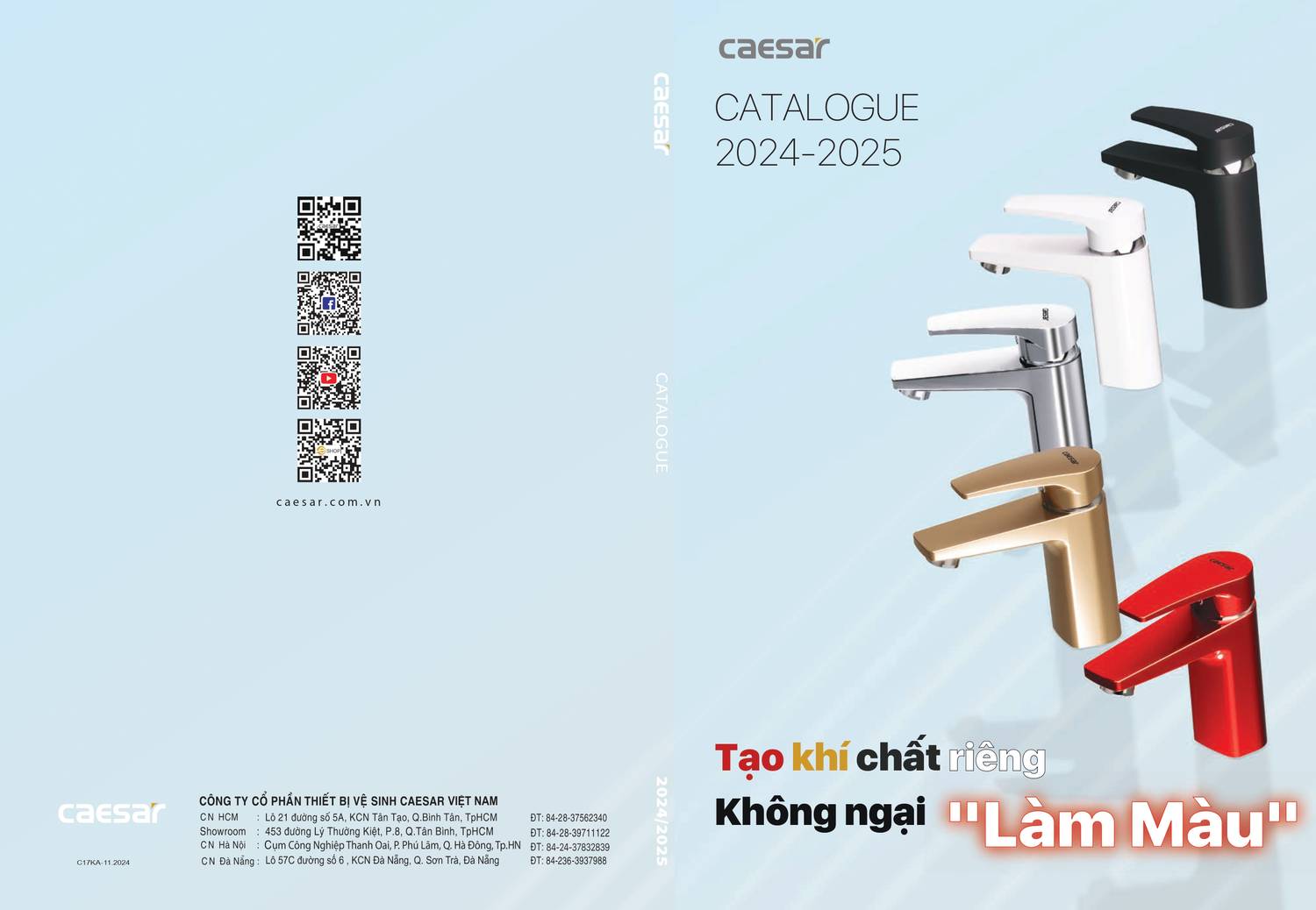 Catalogue và Bảng giá Thiết bị vệ sinh Caesar mới nhất 2024 - 2025 /Page 1